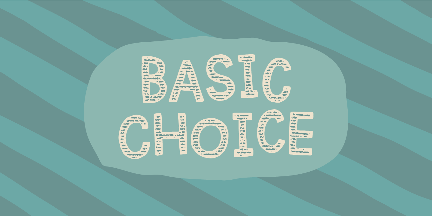 Пример шрифта Basic Choice